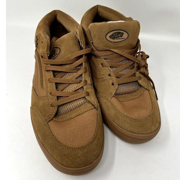 VANS Mens Zahba Skateboarding Performance Mid Shoes Size 11.5 Refined Fit Suede - Picture 1 of 8